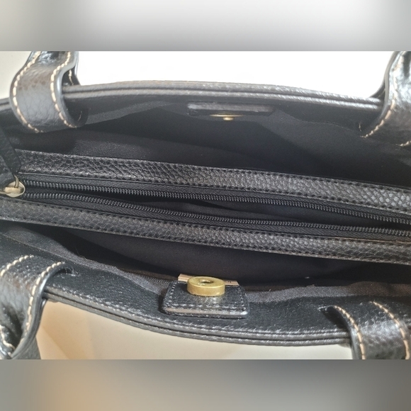 Liz Claiborne Vintage Y2K Faux Leather Mini Satchel Handbag - Picture 5 of 11